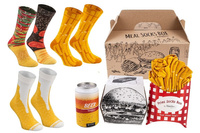 Skarpetki meal socks box burger frytki piwo 5 par