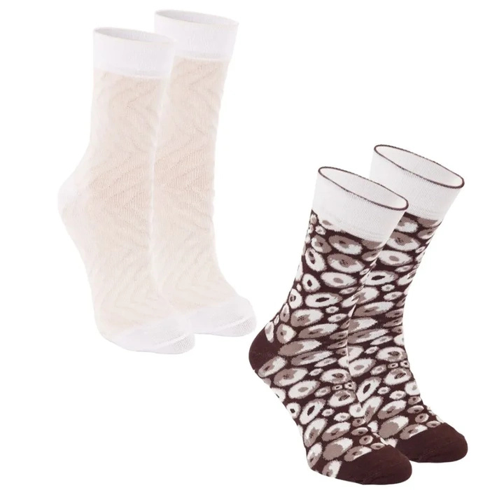 Skarpetki Sushi 2 Pary Tuńczyk Ośmiornica Brąz