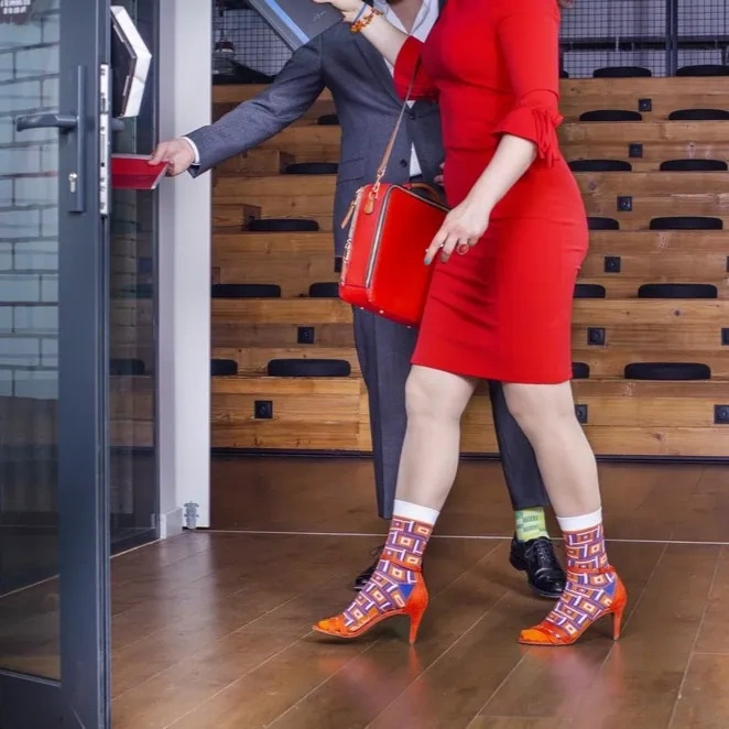 Skarpetki w Geometryczne Wzory