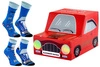 2 pary || 3 pairs - socks for dad and son, blue