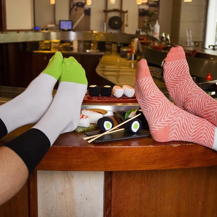 Skarpetki Sushi 5 Par Łosoś Tuńczyk Tamago Maki