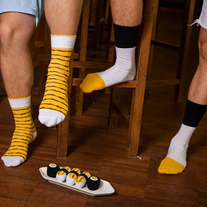 Skarpetki Sushi 5 Par Łosoś Tuńczyk Tamago Maki