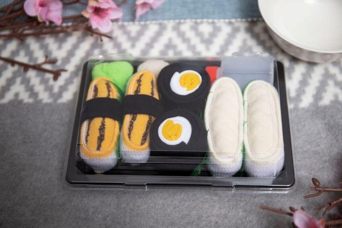 Skarpetki Dziecięce Sushi 3 Pary: Tamago, Ryba Maślana, Oshinko Maki