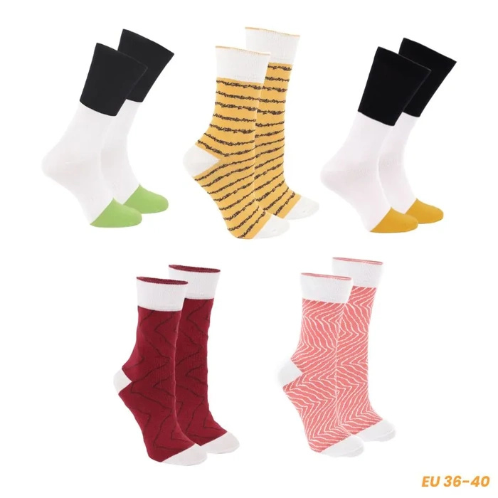 Skarpetki Sushi 5 Par Łosoś Tuńczyk Tamago Maki